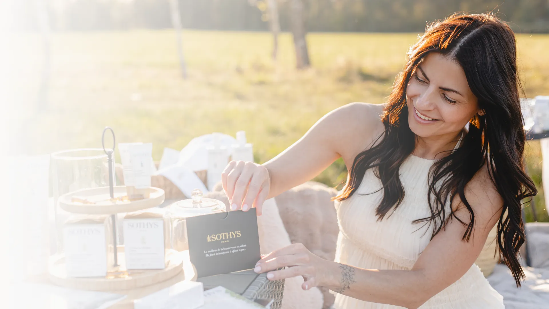 Petra Németová s produkty Sothys Paris